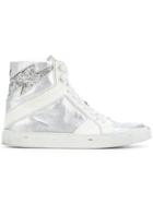 Zadig & Voltaire Zv1747 High Gliflash Sneakers - White