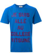 Maison Kitsuné Je Suis T-shirt, Men's, Size: Xs, Blue, Cotton