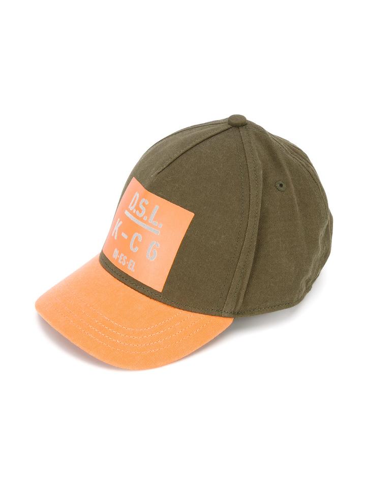 Diesel Kids - Logo Print Cap - Kids - Cotton - 52 Cm, Green