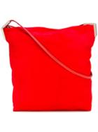 Rick Owens Classic Crossbody Bag, Women's, Red, Cotton/lamb Skin/bullhide Leather