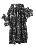 Comme Des Garçons D Pattern Knotted Jumper-skirt - Black