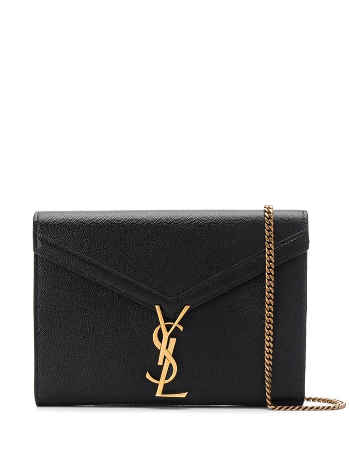 Saint Laurent Ysl Chain Wallet Crossbody Bag - Black