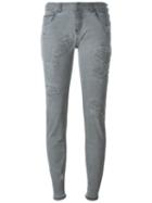 Faith Connexion Distressed Skinny Jeans, Women's, Size: 28, Grey, Cotton/spandex/elastane