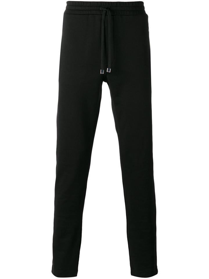 Dolce & Gabbana Drawstring Track Pants, Size: 46, Black, Zamac/calf Leather/cotton
