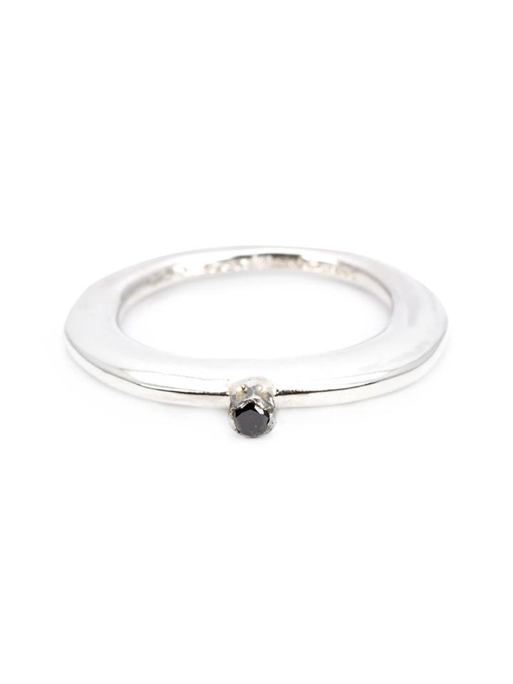 Rosa Maria Joo Ring, Women's, Size: 6, Metallic, Sterling Silver/diamond
