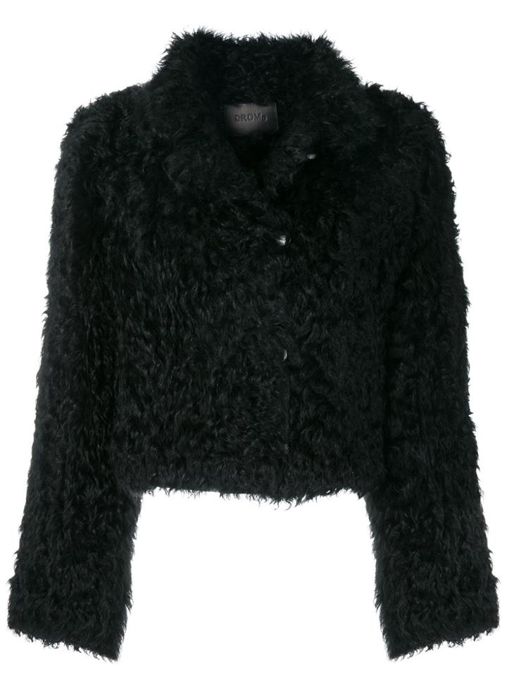 Drome Cropped Coat - Black