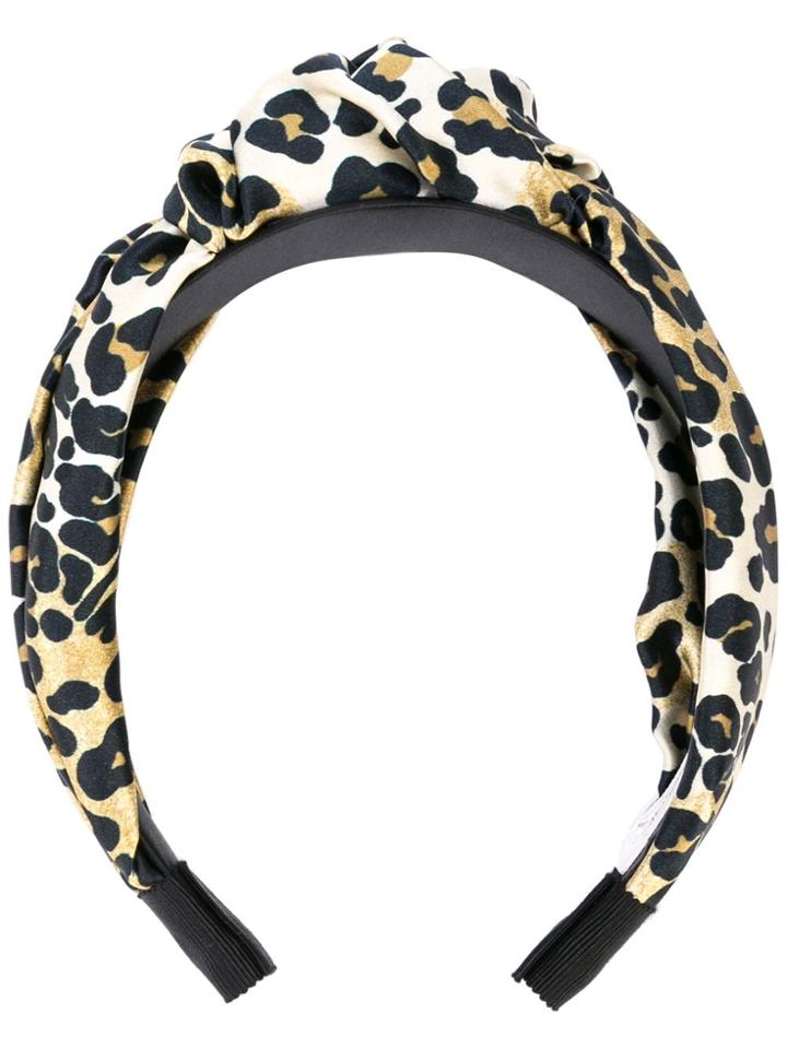 Jennifer Behr Fiona Knotted Headband - Black