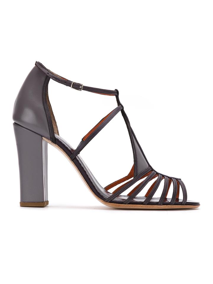 Sarah Chofakian Strappy Sandals - Pink & Purple