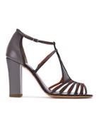 Sarah Chofakian Strappy Sandals - Pink & Purple