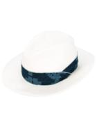 Rag & Bone - Ribbon Detail Panama Hat - Women - Cotton/straw - M/l, Nude/neutrals, Cotton/straw