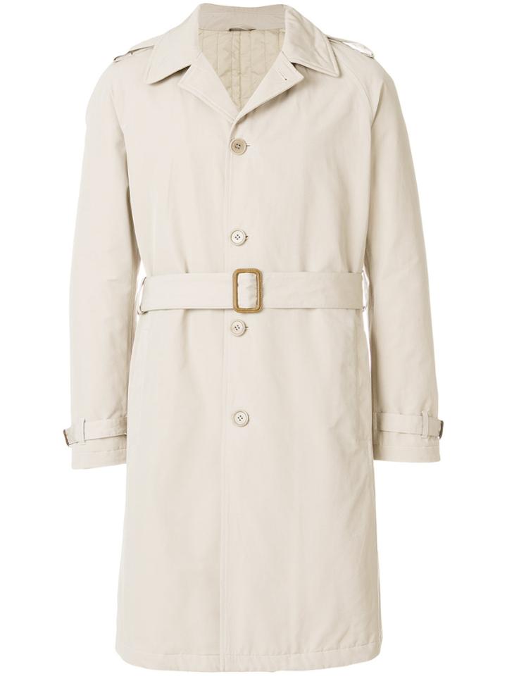 Aspesi Button Down Trench Coat - Nude & Neutrals