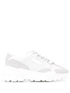 Versace Jeans Couture Contrasting Panel Chunky-sole Sneakers - White