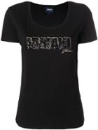 Armani Jeans Sequinned Logo T-shirt - Black