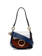 Chloé Blue And Brown Tess Leather Shoulder Bag