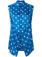 Christian Wijnants - Polka-dot Jumpsuit - Women - Silk - 36, Women's, Blue, Silk