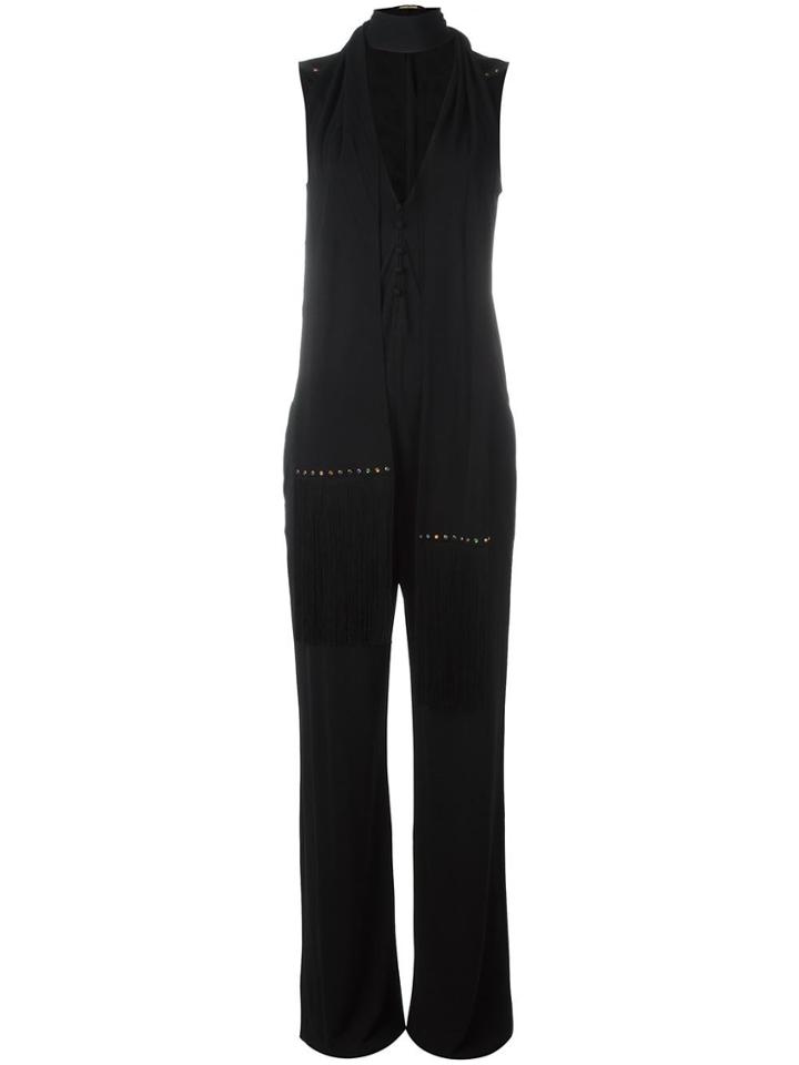 Roberto Cavalli Choker Jumpsuit - Black