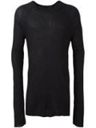 Haider Ackermann Long Jumper, Men's, Size: Medium, Black, Nylon/viscose/wool/virgin Wool