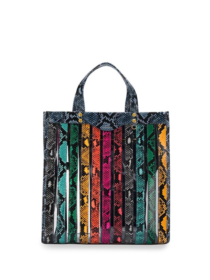 Anya Hindmarch Snakeskin Effect Tote - Blue
