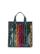 Anya Hindmarch Snakeskin Effect Tote - Blue