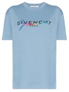 Givenchy Logo Printed T-shirt - Blue