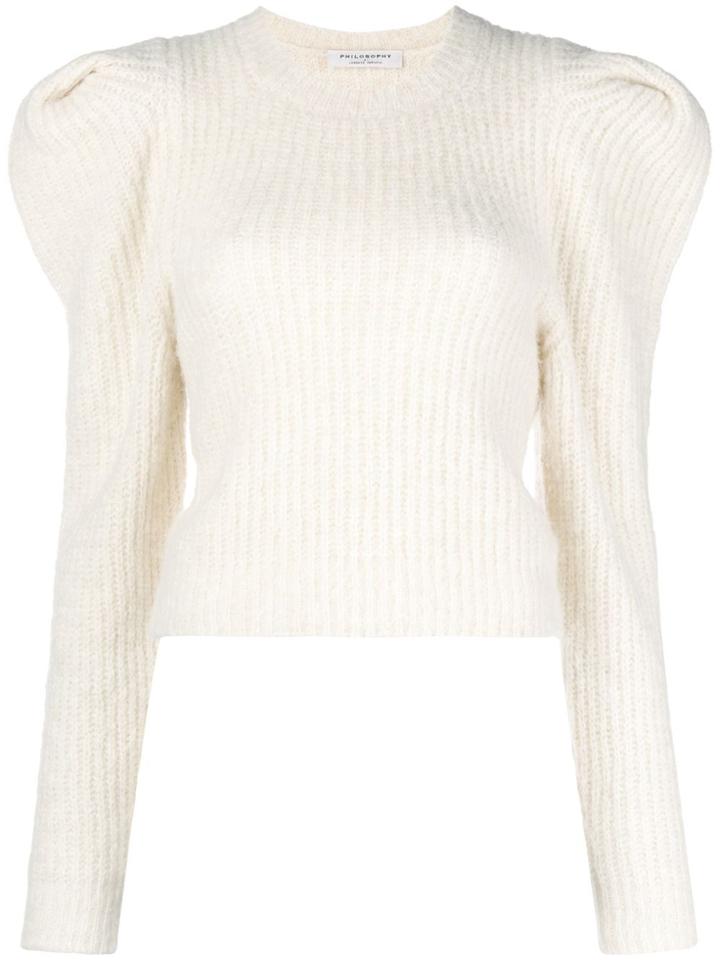 Philosophy Di Lorenzo Serafini Loose Fitted Sweater - Nude & Neutrals