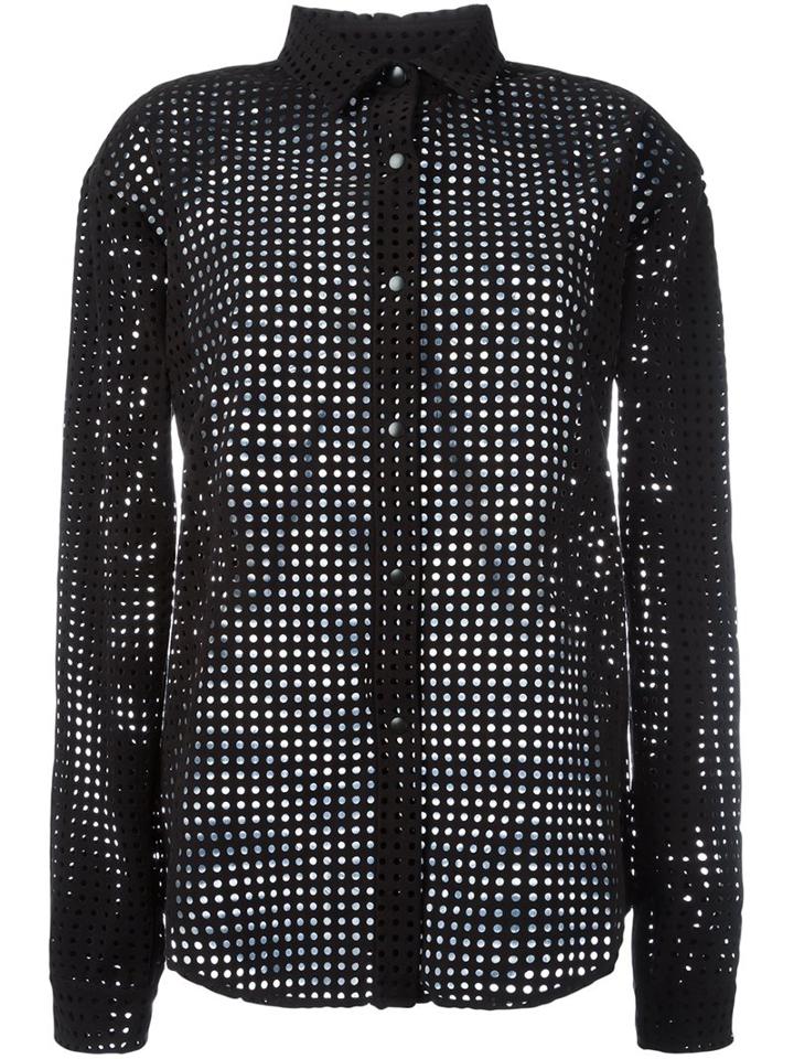 Anthony Vaccarello Perforated Shirt