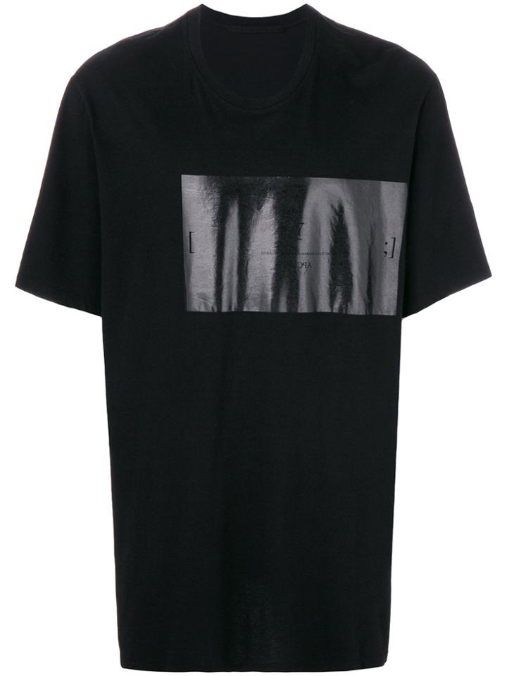 Julius Printed Patch T-shirt - Black