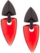 Monies Arrow Drop Earrings - Red