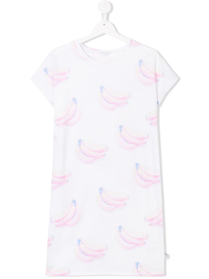 Little Marc Jacobs Banana Print T-shirt - White