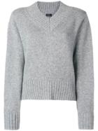 Joseph 100% Cashmere Knitted Jumper - Grey