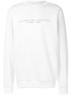 Ih Nom Uh Nit Oversized Chest Slogan Sweatshirt - White