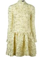 Simone Rocha Textured Mini Dress, Women's, Size: 6, Grey, Silk/acrylic/polyamide/pbt Elite