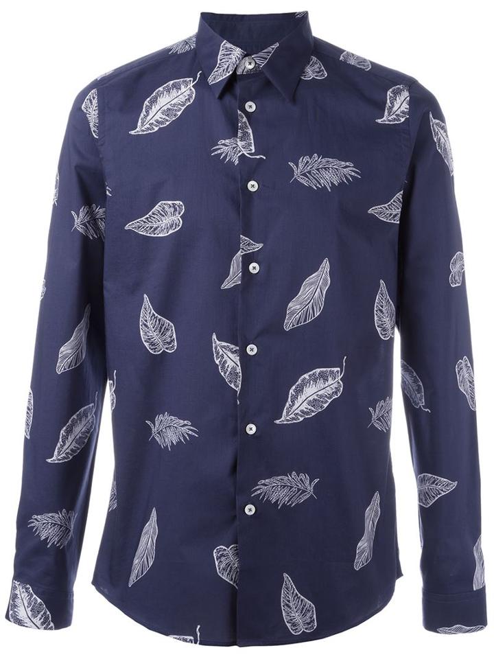 Ps Paul Smith Feather Print Shirt