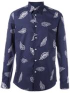 Ps Paul Smith Feather Print Shirt