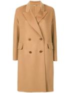 Ermanno Scervino Double Breasted Coat - Brown