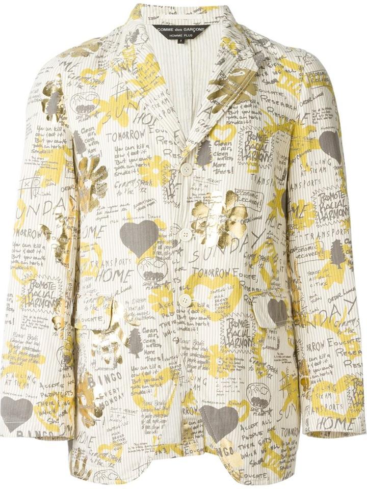 Comme Des Garçons Vintage Printed Blazer