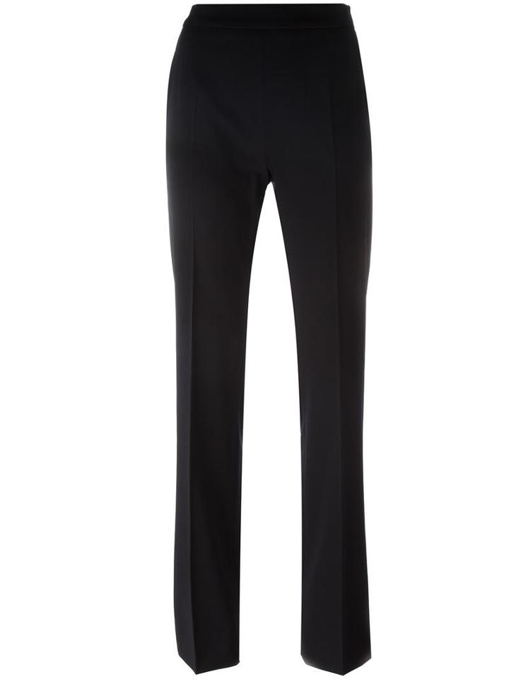 Max Mara Straight Trousers, Women's, Size: 38, Blue, Spandex/elastane/virgin Wool