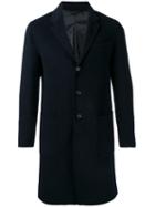 Joseph Single-breasted Coat, Men's, Size: 48, Blue, Wool/cashmere/viscose