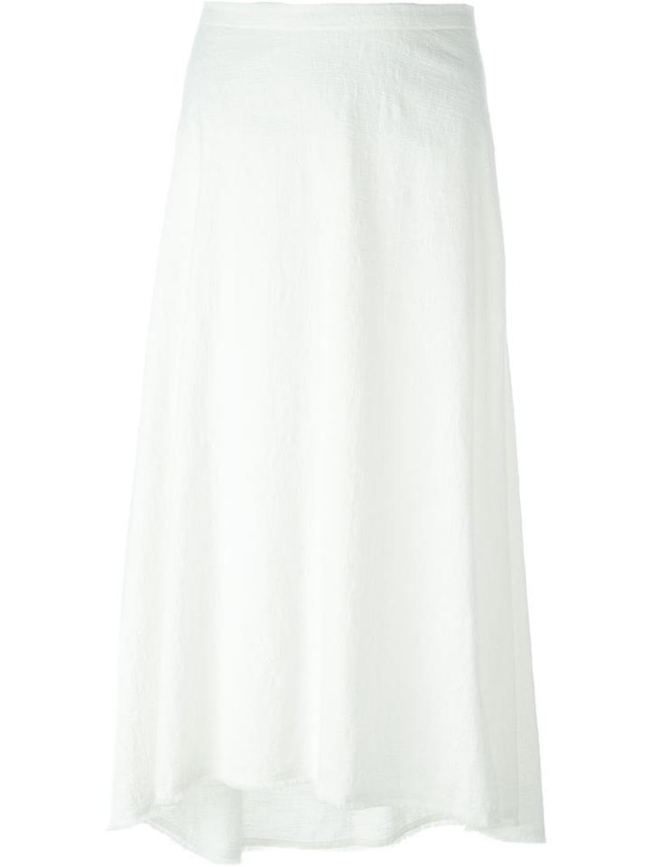 Dorothee Schumacher Flared Midi Skirt, Women's, Size: 4, White, Cotton