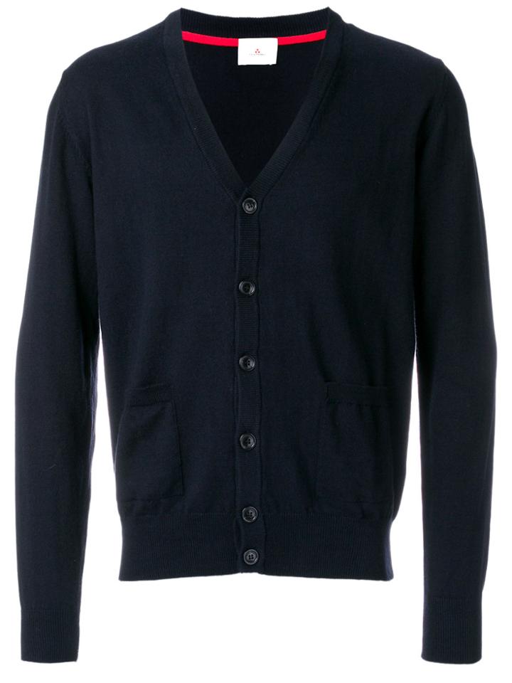 Peuterey V-neck Buttoned Cardigan - Blue