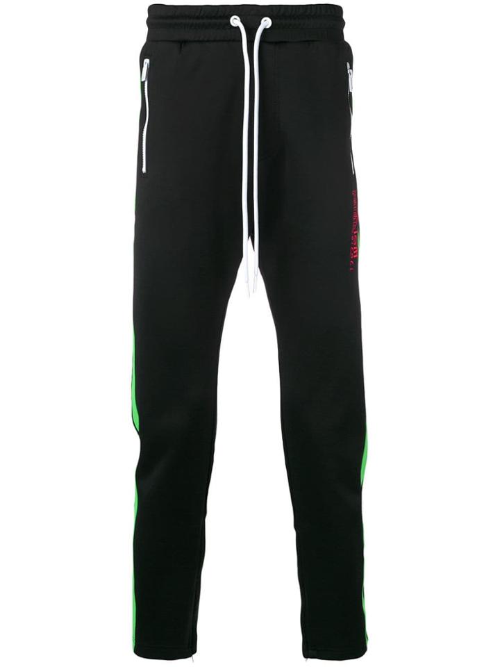 Diesel Side Stripe Track Pants - Black