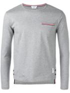 Thom Browne - Longsleeve Pocket T-shirt - Men - Cotton - 5, Grey, Cotton
