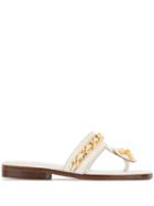 Chanel Pre-owned Logo Sandals - White