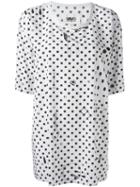 Mm6 Maison Margiela Long Polka Dot T-shirt