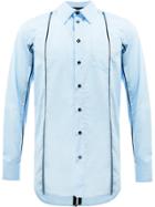 Yang Li Laddered Panel Shirt - Blue