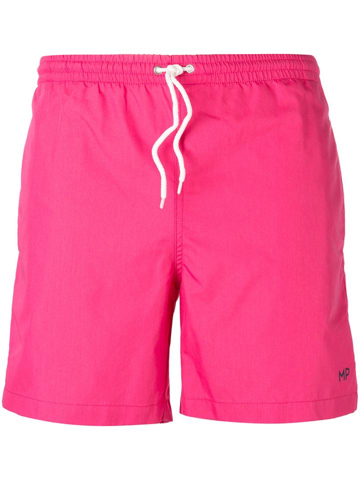Mp Massimo Piombo Classic Swim Shorts, Men's, Size: Medium, Pink/purple, Cotton/polyester