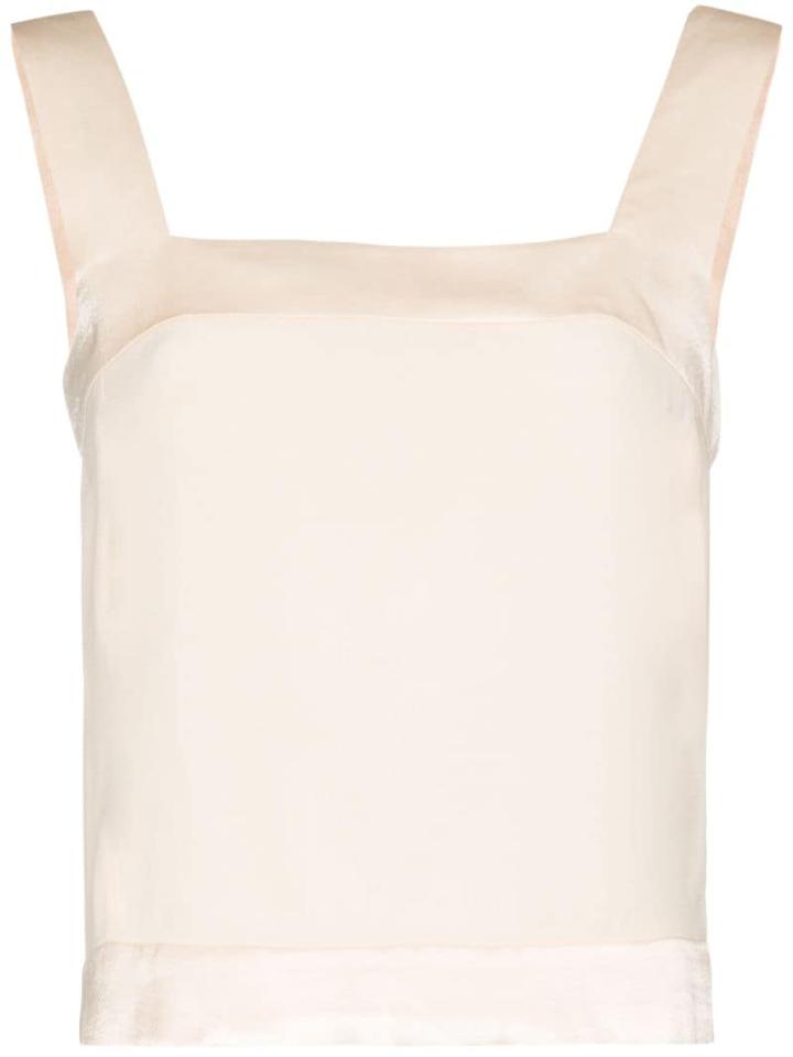 Usisi Gail Square Neck Top - White