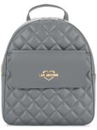 Love Moschino Small Quilted Backpack - Grey