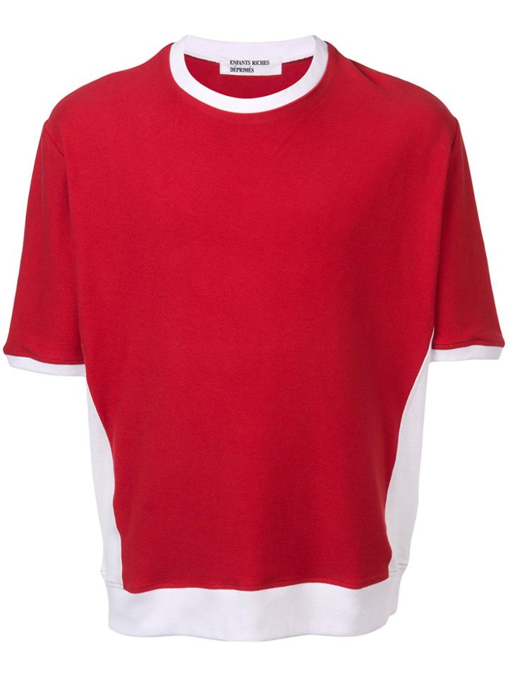 Enfants Riches Déprimés Contrasting Trim T-shirt - Red