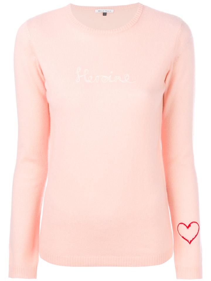 Bella Freud Intarsia-knit Jumper - Pink & Purple